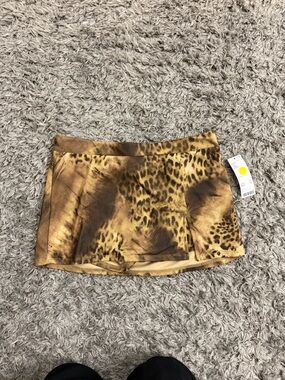 Urban Outfitters Animal print skirt with shorts
